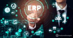 AN ERP system connecting all other aspects of business.